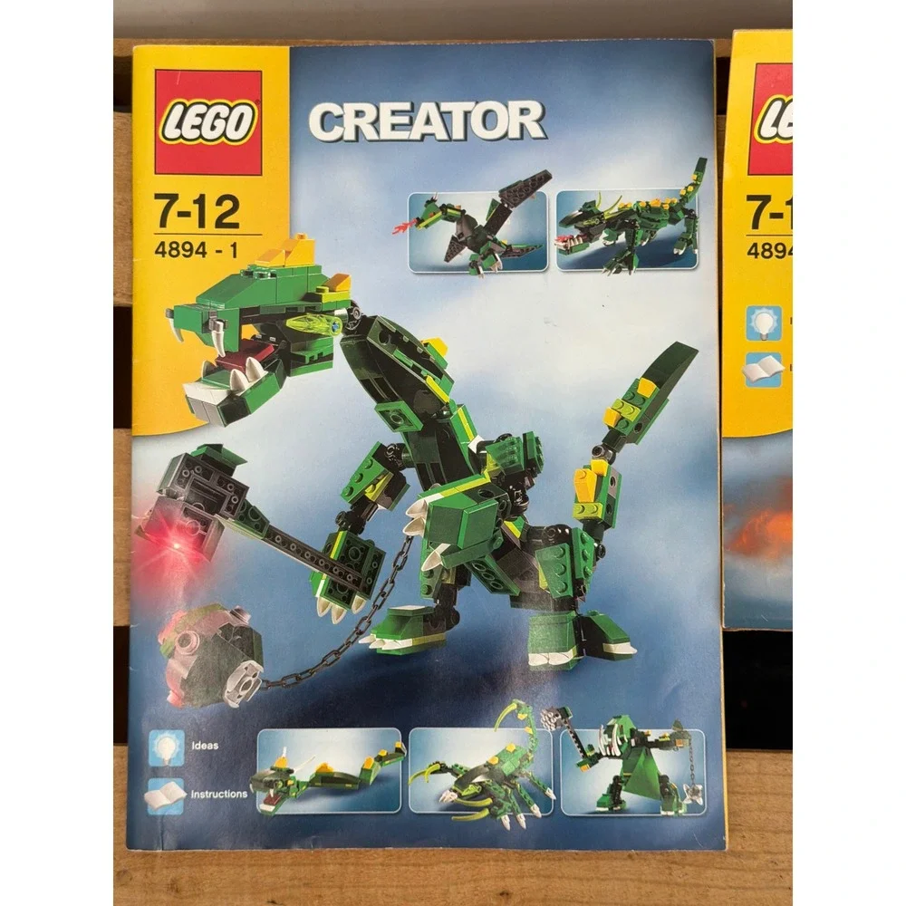 LEGO Creator 4894 Mythical Creatures Instruction Manuals Books 1 & 2 Only